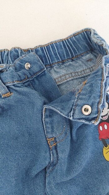 18-24 Ay Beden mavi Renk Bebek kot pantolon 