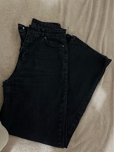 Siyah Wide leg Jean
