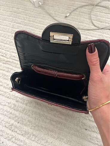 Diğer Bordo mini çanta