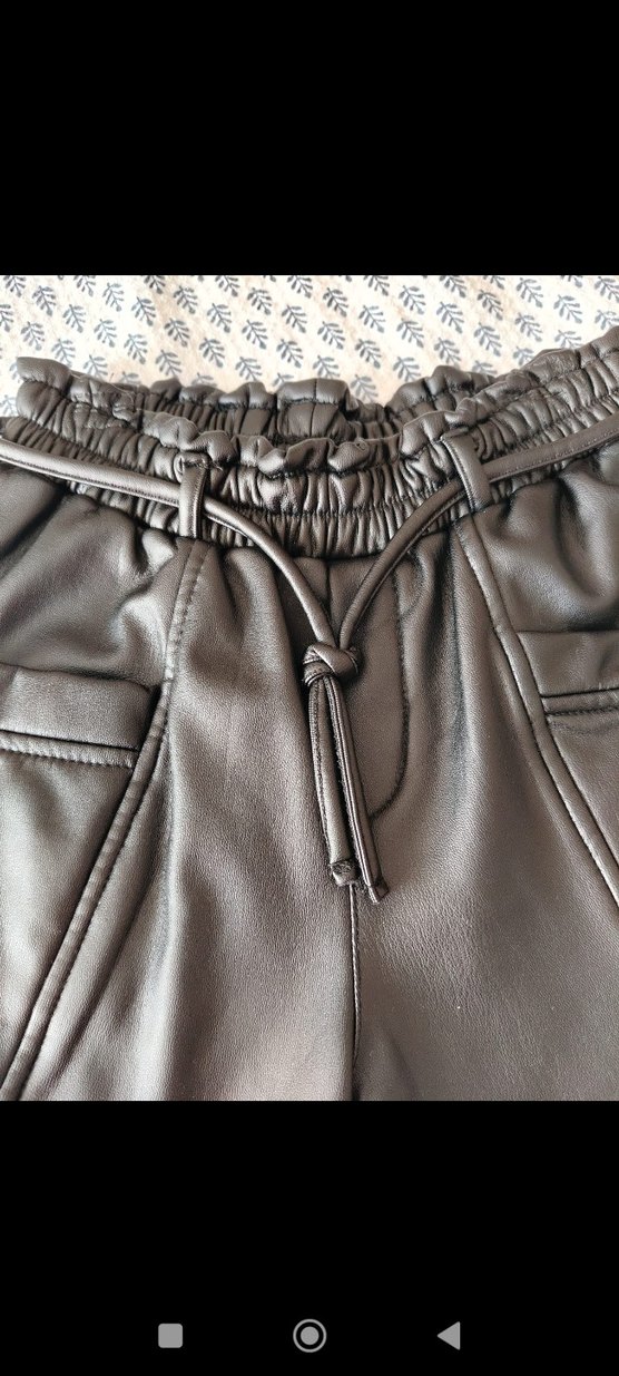 kız çoçuk deri şort - Görsel 2