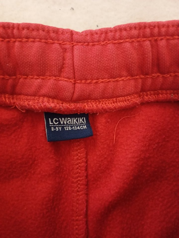 Kırmızı Erkek Çocuk Rahat Eşofman Altı - Görsel 4