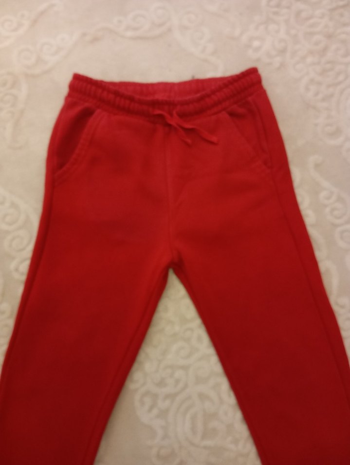 Kırmızı Erkek Çocuk Rahat Eşofman Altı - Görsel 2