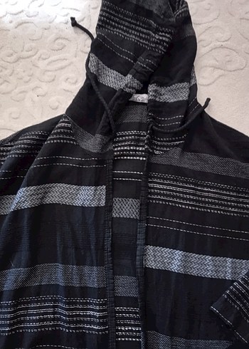 Kapüşonlu Gri Midi - Görsel 2