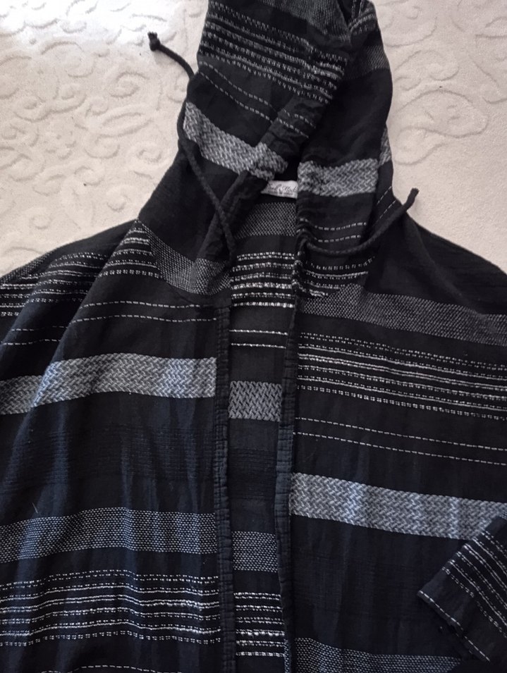 Kapüşonlu Gri Midi - Görsel 2