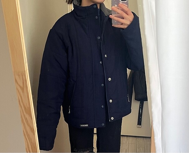 Lacivert bomber ceket