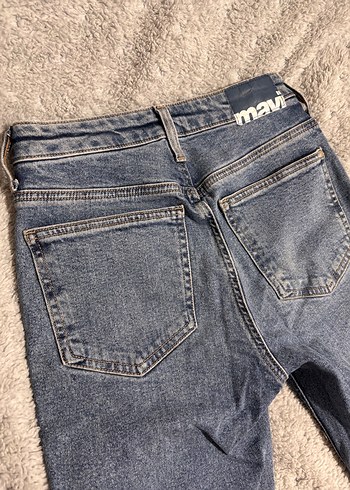 Mavi Normal Boy Kadın Kot Pantolon - Görsel 4