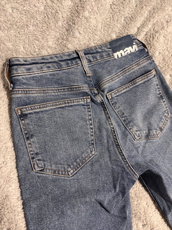 Mavi Normal Boy Kadın Kot Pantolon - Görsel 4