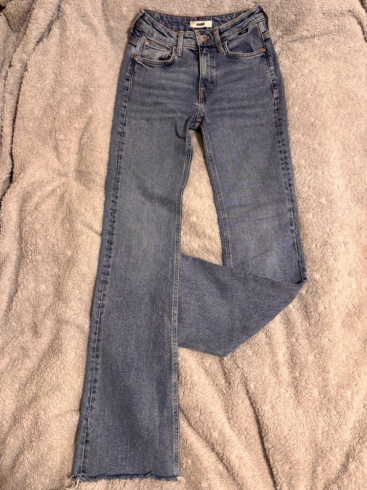 Mavi Normal Boy Kadın Kot Pantolon - Görsel 3