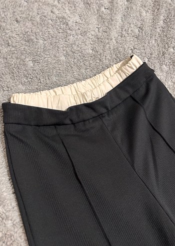 Siyah Kadın İspanyol Paça Spor Pantolon - Görsel 3