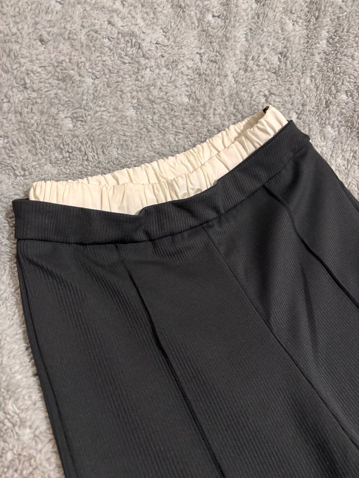 Siyah Kadın İspanyol Paça Spor Pantolon - Görsel 3