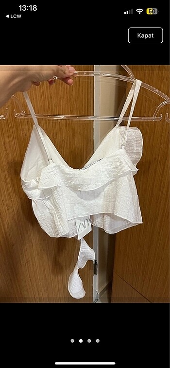 Zara zara beyaz crop