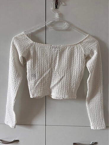 xs Beden bershka gofre crop