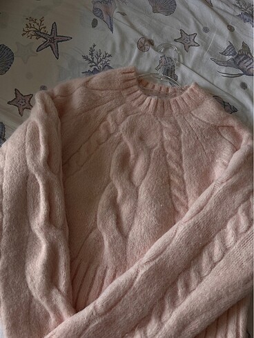 xs Beden pembe Renk bershka pembe kazak