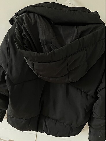 xs Beden siyah Renk pull and bear şişme mont