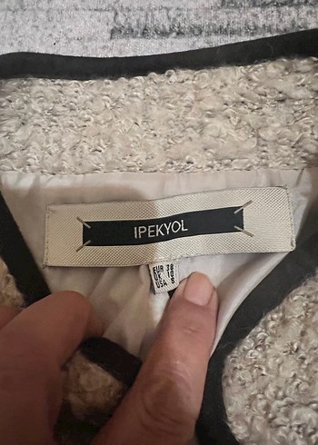 Bej Düğmeli Kadın Midi Kaban - Görsel 3