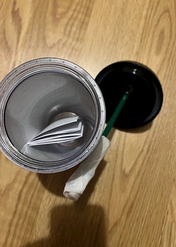 Starbucks Siyah Kapaklı Bardak - Görsel 3