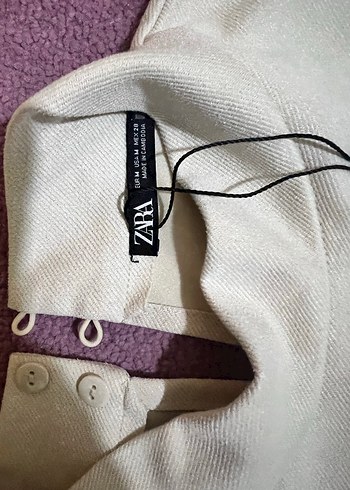 Beyaz Yarım Kollu Yüksek Yaka Kadın Elbise - Görsel 4