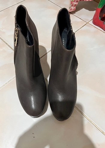 Kadın Deri Dolgu Topuklu Bot Tommy hilfiger