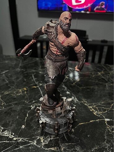GOD OF WAR KRATOS 3D FİGÜR