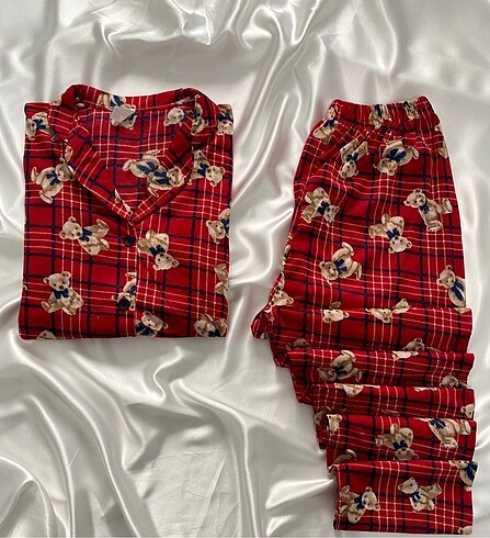 Ayıcık Desen Pijama Takım