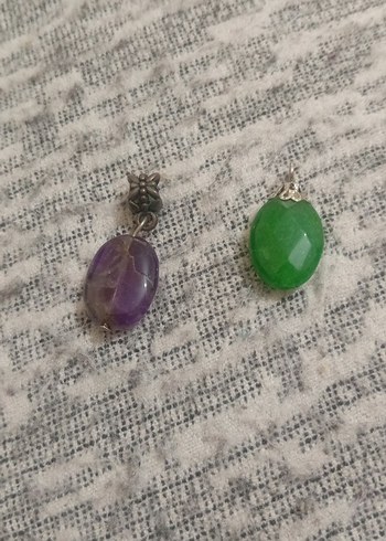 Yeşil Boncuklu Midi Küpe - Görsel 2