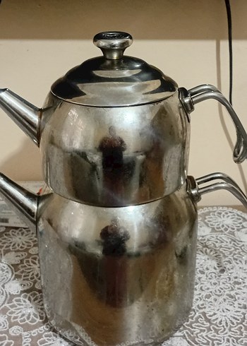 Parlak Bordo Çaydanlık Seti - Görsel 2