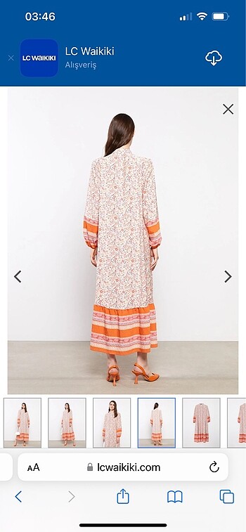 xl Beden beyaz Renk LCW elbise modest