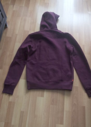 Bordo Kapüşonlu 13-14  Erkek çocuk Sweatshirt - Görsel 3