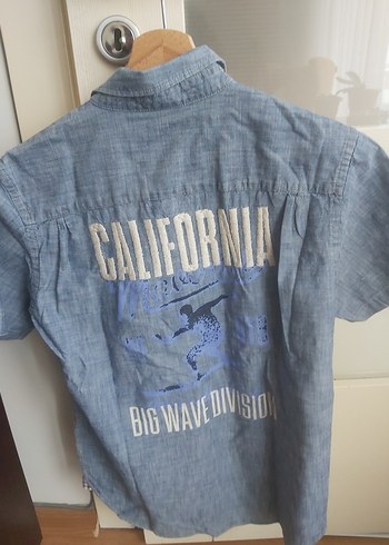 Gri Kısa Kollu Gap Erkek Cocuk Gömlek - Görsel 2