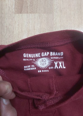 Gap Bordo Düğmeli Erkek çocuk  Sweatshirt - Görsel 2
