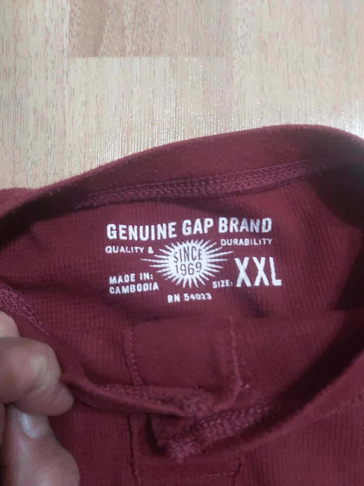 Gap Bordo Düğmeli Erkek çocuk  Sweatshirt - Görsel 2