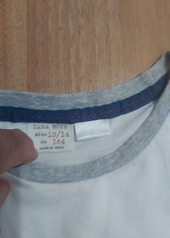 Zara 13/14 Uzun Kollu Erkek Çocuk Baskılı Tişört - Görsel 3