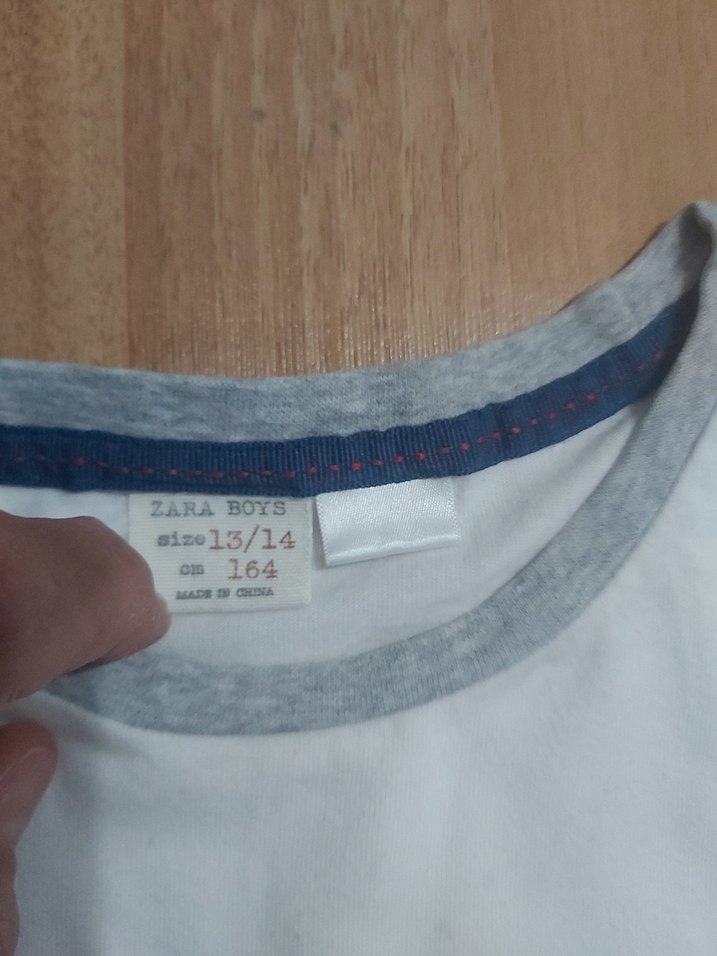 Zara 13/14 Uzun Kollu Erkek Çocuk Baskılı Tişört - Görsel 3