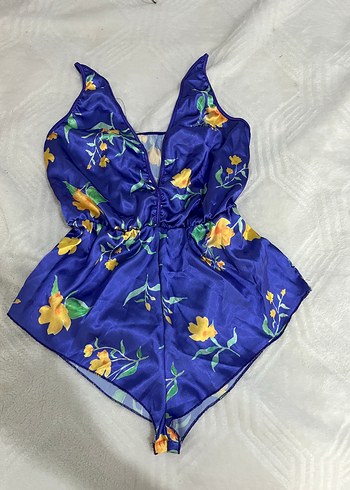 Çiçek Desenli Kolsuz Mini Bohem Kadın Pijama