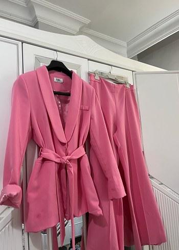 xl Beden pembe Renk Pembe tesettür takım