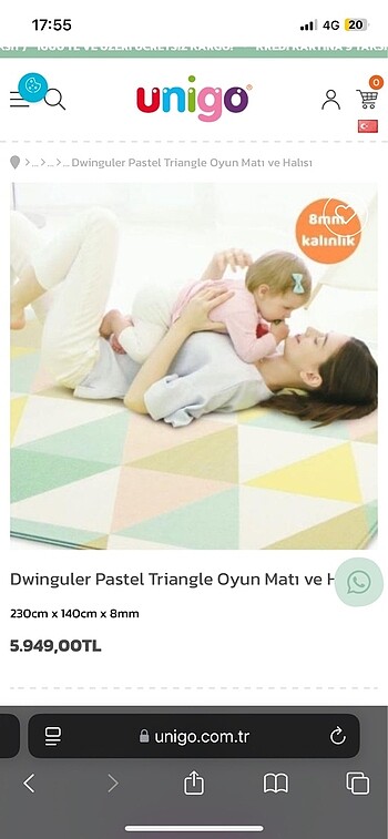 Dwinguler Pastel Triangle Oyun Matı