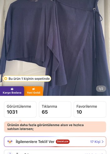 Lacivert Baskılı Takımı