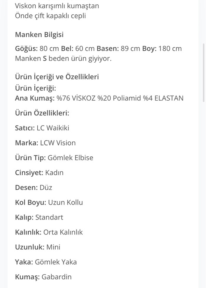 Lcw gömlek elbise - Görsel 2