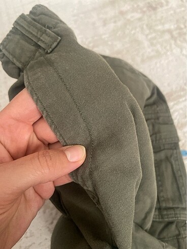 11-12 Yaş Beden H&M haki kanvas şort