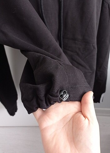 m Beden siyah Renk Crop Sweatshirt