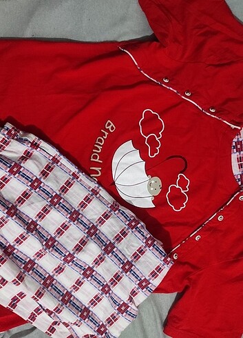 xl Beden kırmızı Renk Hamile pijama takımı