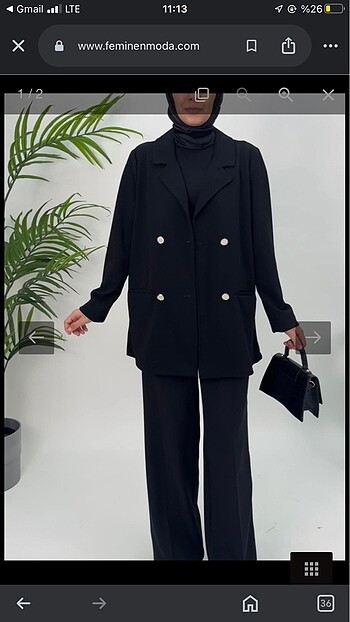 siyah düğmeli blazer ceket