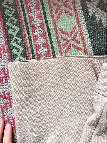 s Beden Bej çımalı pantolon