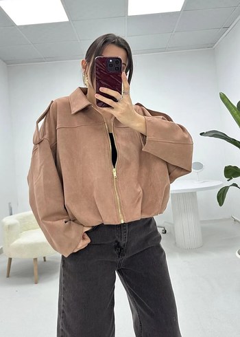 Bej Süet Ceket - Görsel 3