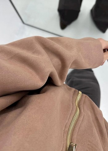 Bej Süet Ceket - Görsel 4