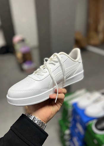 Beyaz Bağcıklı Erkek Spor Ayakkabı - Görsel 3