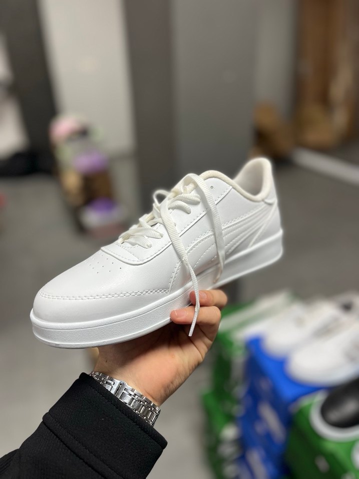 Beyaz Bağcıklı Erkek Spor Ayakkabı - Görsel 3