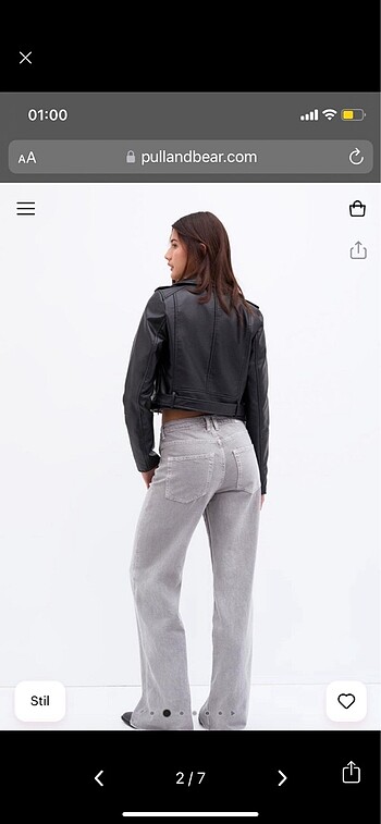 Pull and Bear PULL AND BEAR DERİ CEKET
