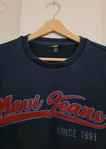 Mavi Baskılı Sweatshirt - Görsel 2