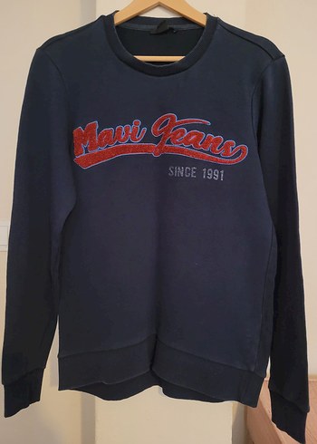 Mavi Baskılı Sweatshirt - Görsel 3
